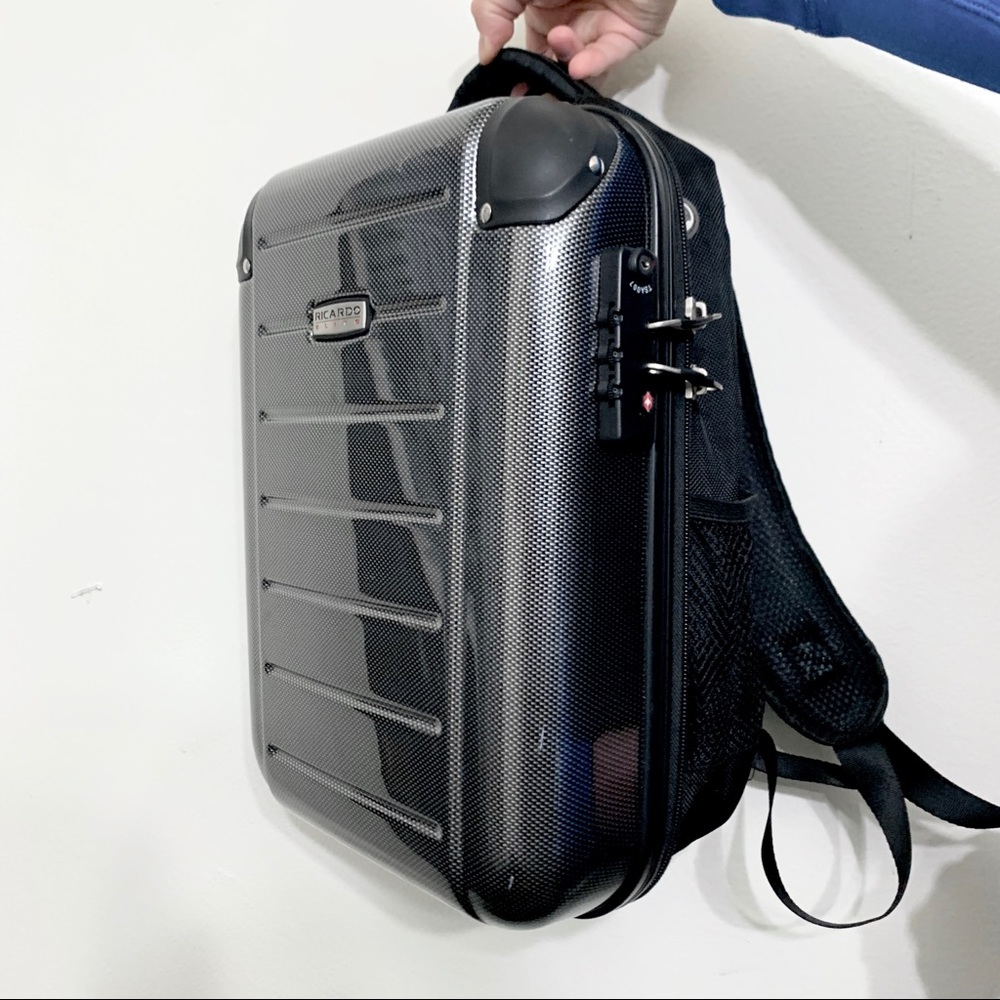 Rare Ricardo Hardside Backpack With TSA Lock Black